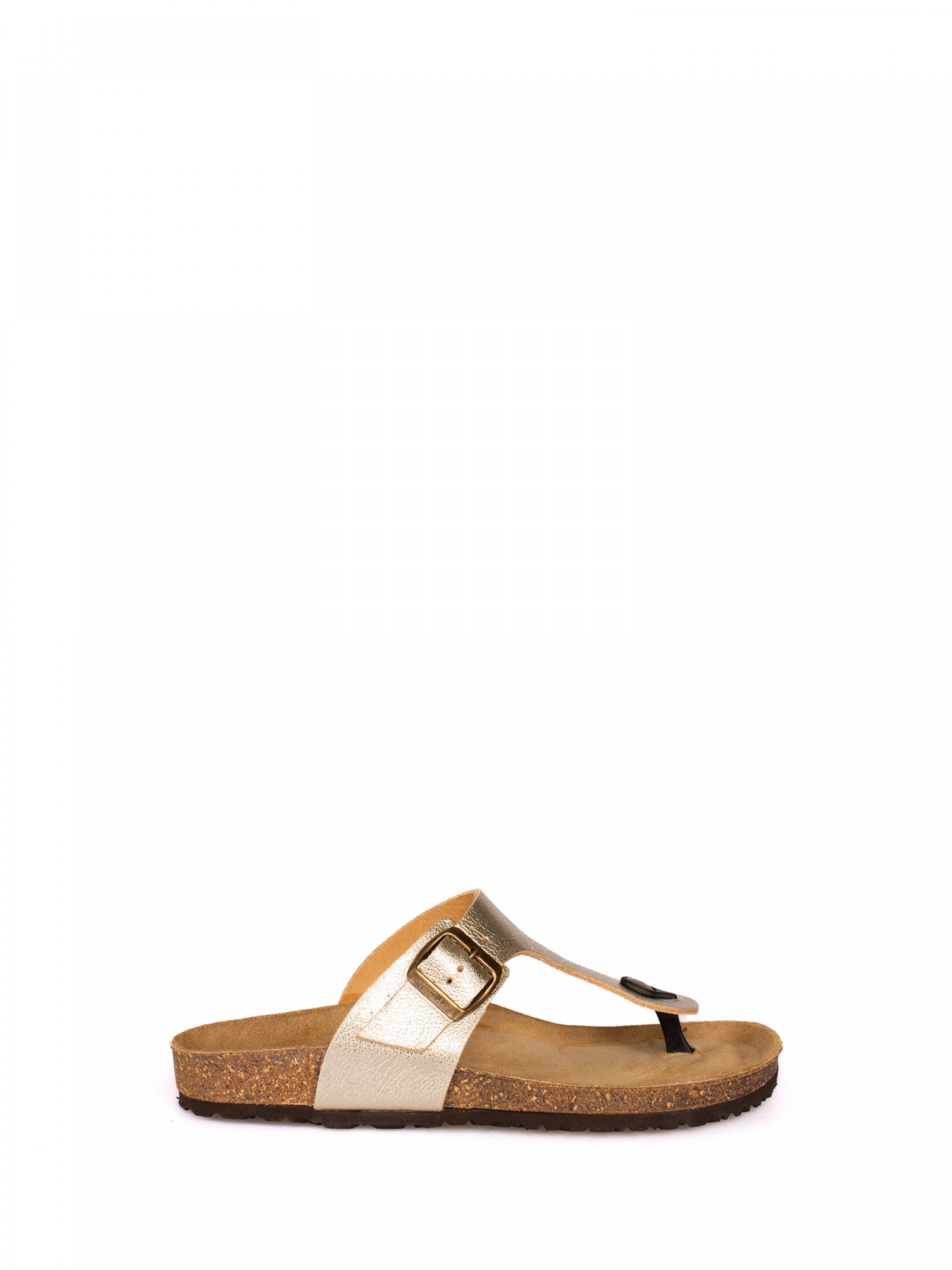 Laminated Leather Bio Sandal with Strap