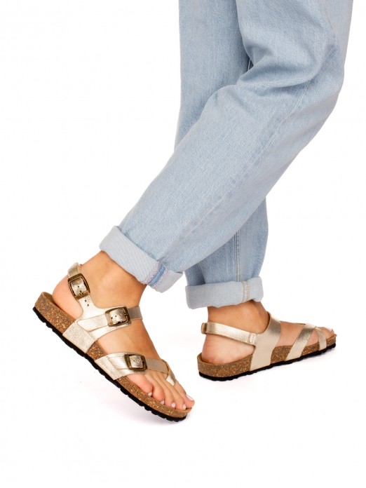 Leather Sandal with Buckle
