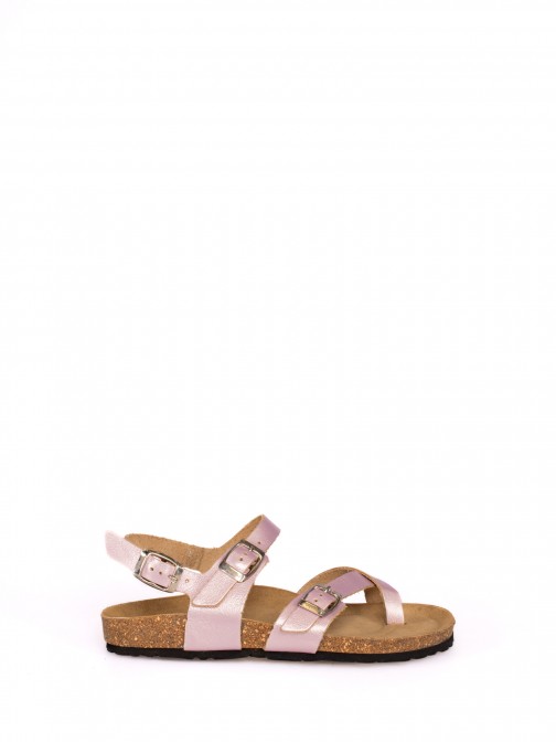 Leather Sandal with Buckle