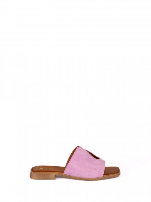 Suede Flat Sandal