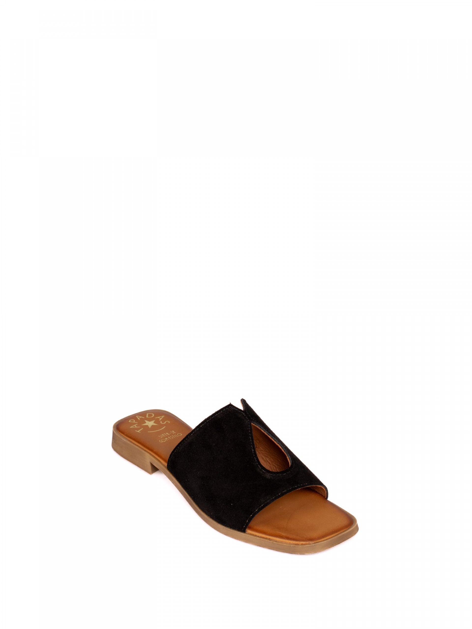 Chinela Rasa de Camurça