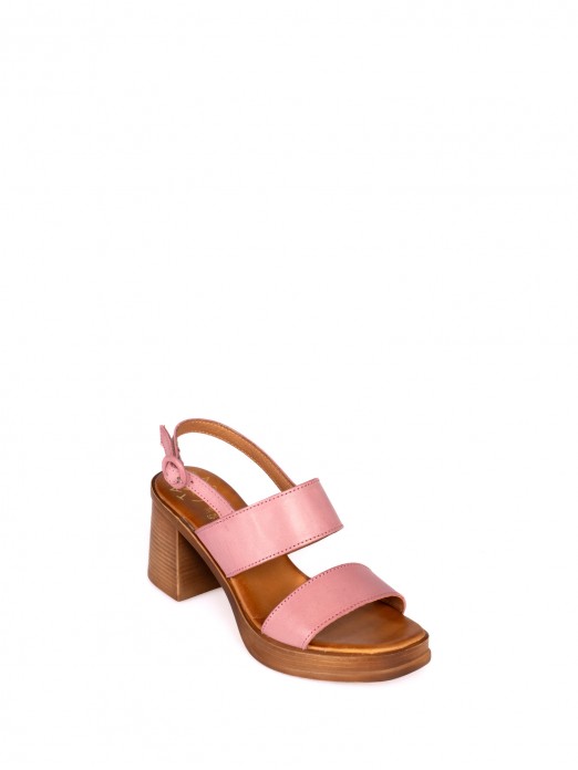 Two-Strap Leather Sandal