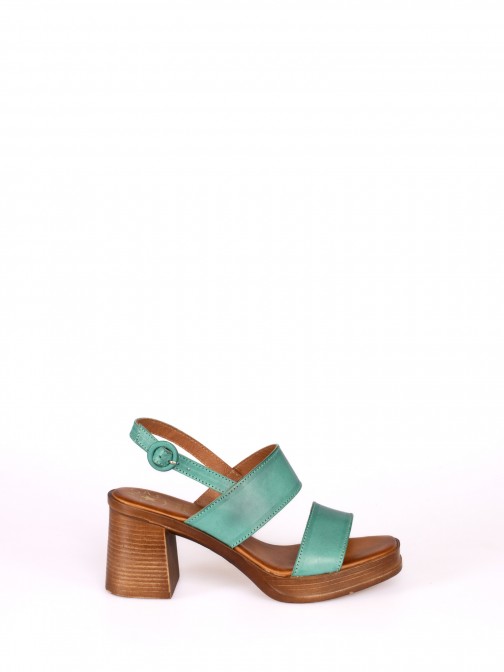 Two-Strap Leather Sandal