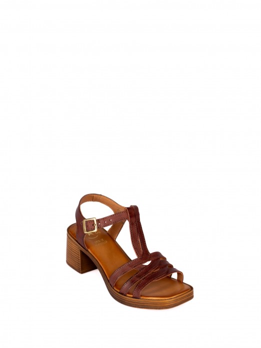 Leather Sandal with  Straps