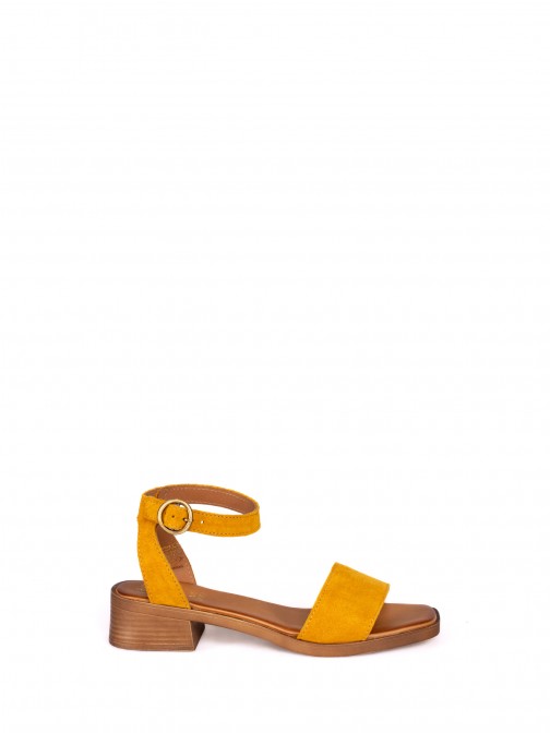 Suede Flat Sandal