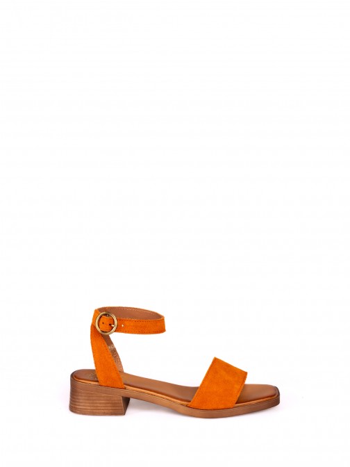 Suede Flat Sandal