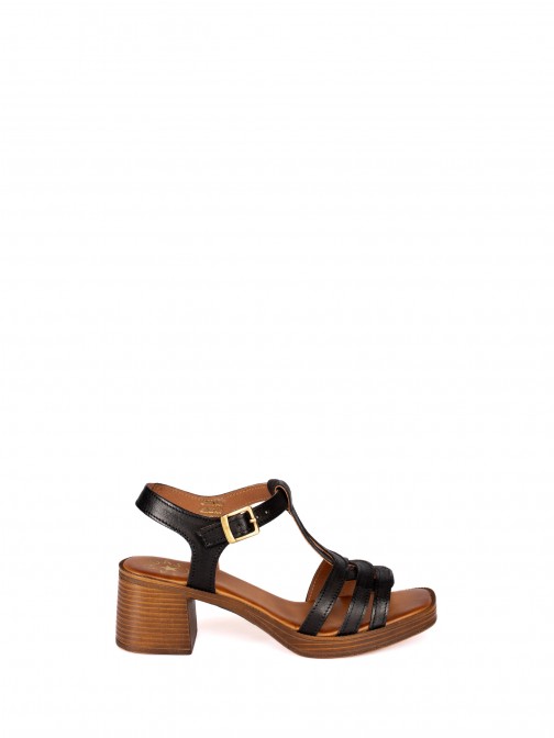 Leather Sandal with  Straps