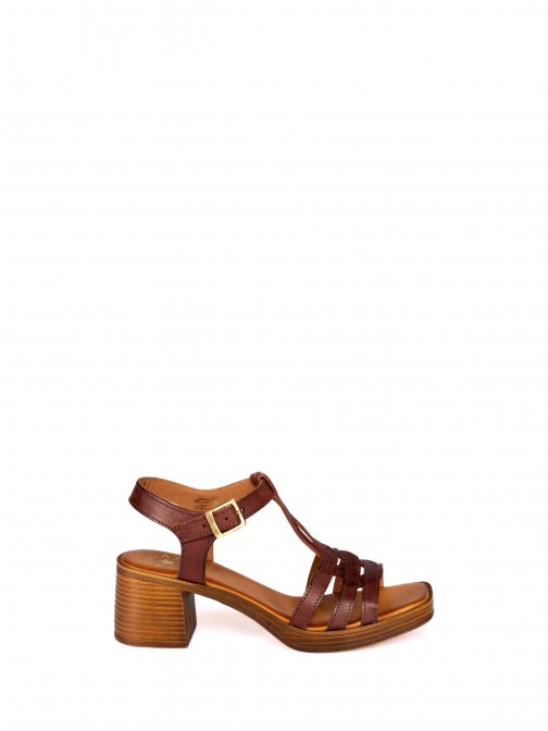 Leather Sandal with  Straps