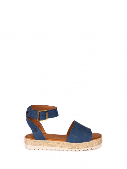 Platform sandal in Nobuck