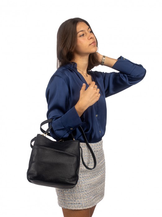Handbag and Shoulder in Leather