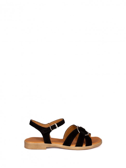 Flat Leather Sandal
