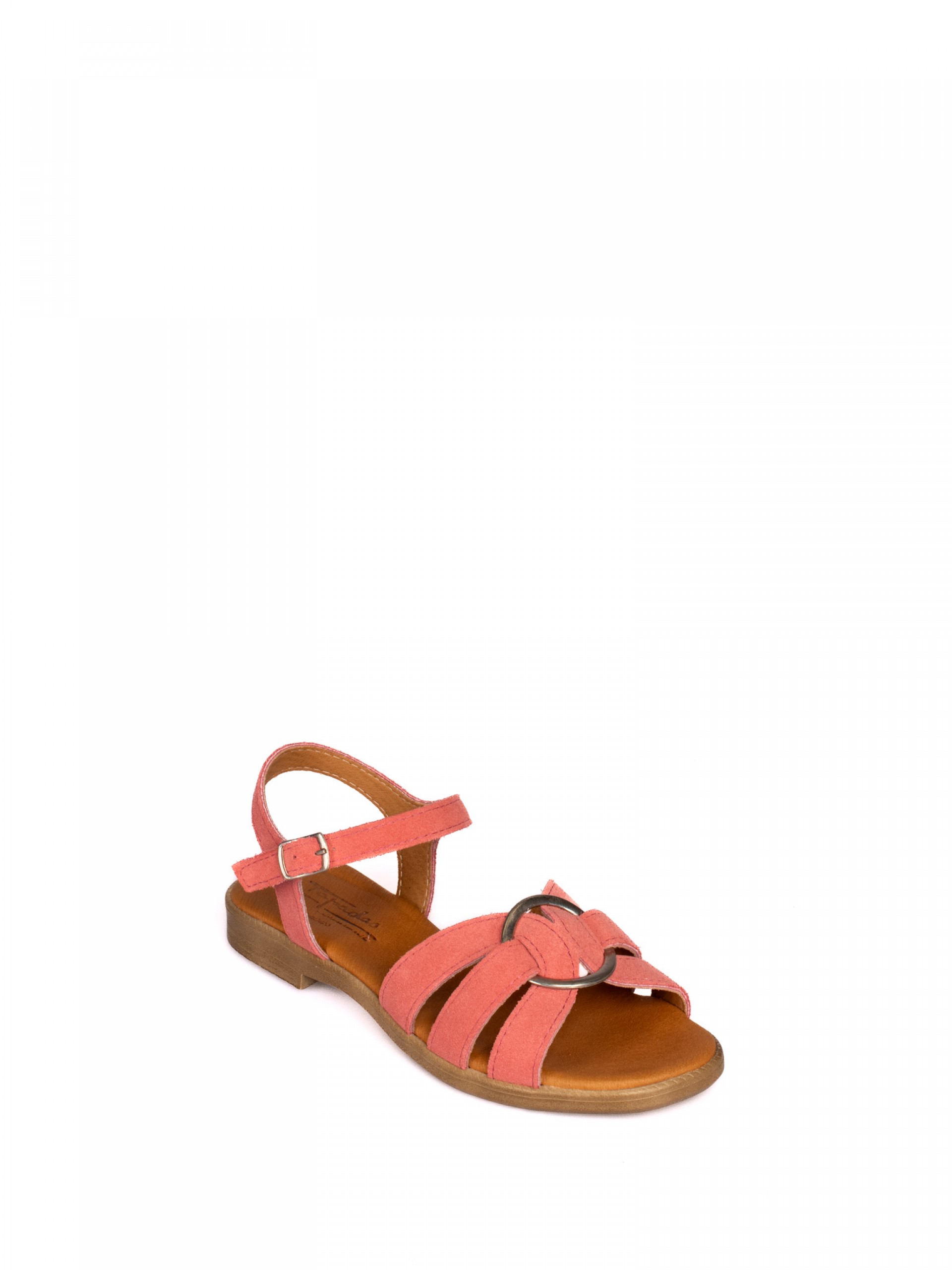 Sandália Rasa em Camurça