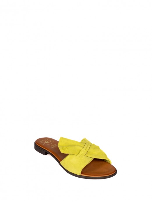 Suede Flat Sandal