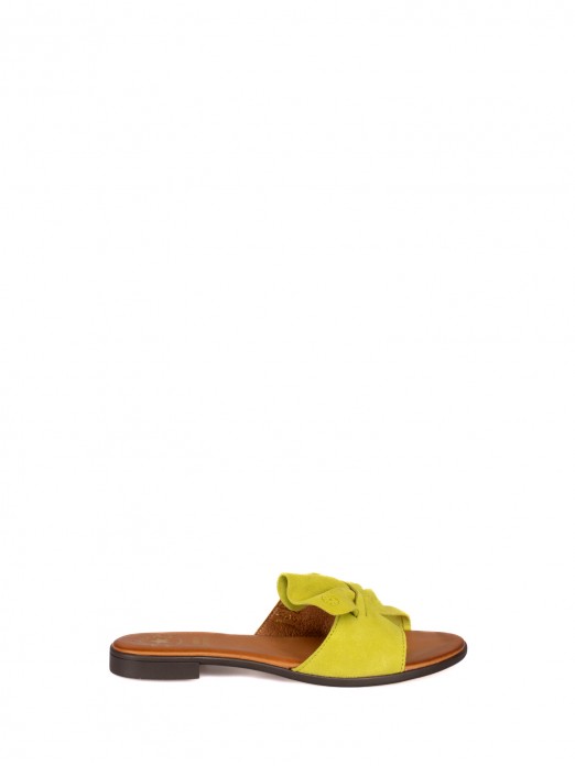 Suede Flat Sandal