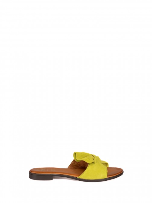 Suede Flat Sandal