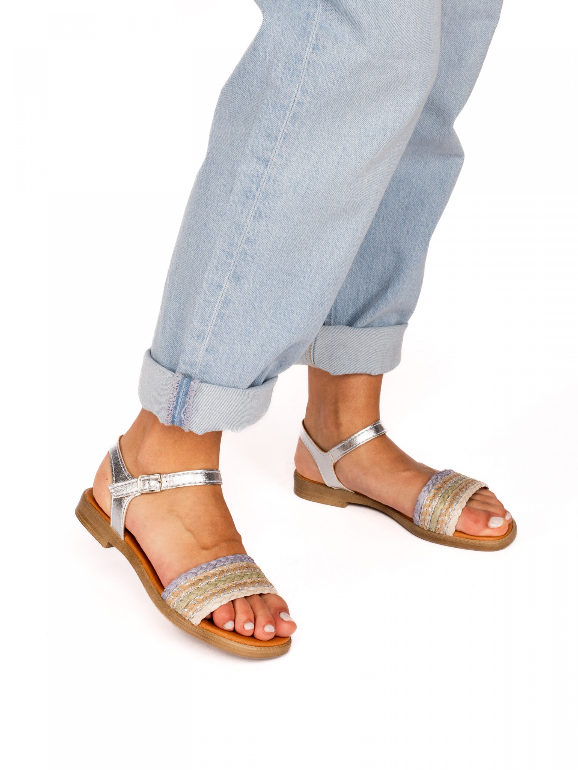 Sandália Ráfia Trançada