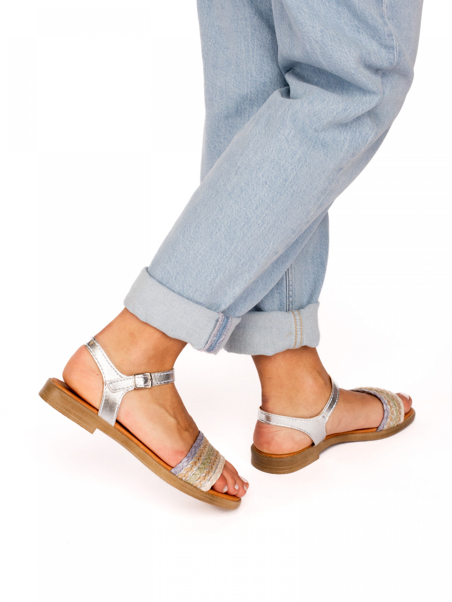 Sandália Ráfia Trançada