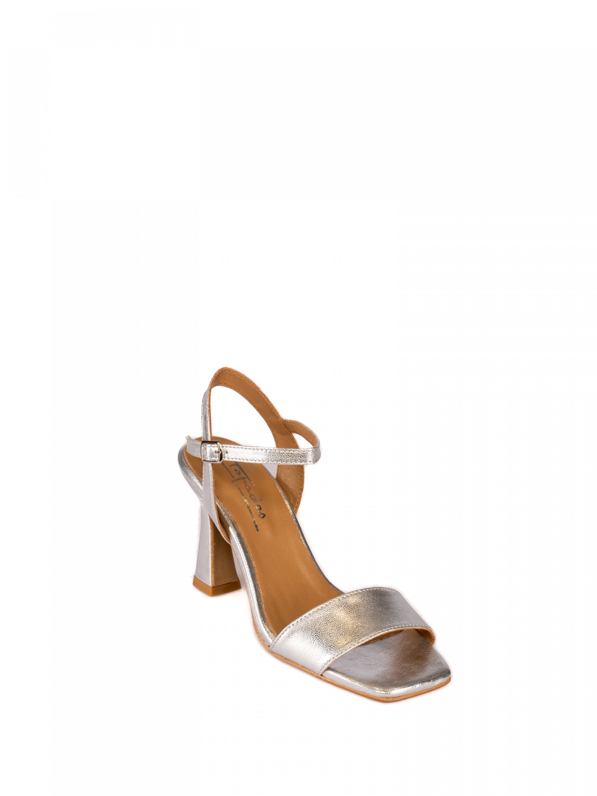 Sandália de Salto em Pele