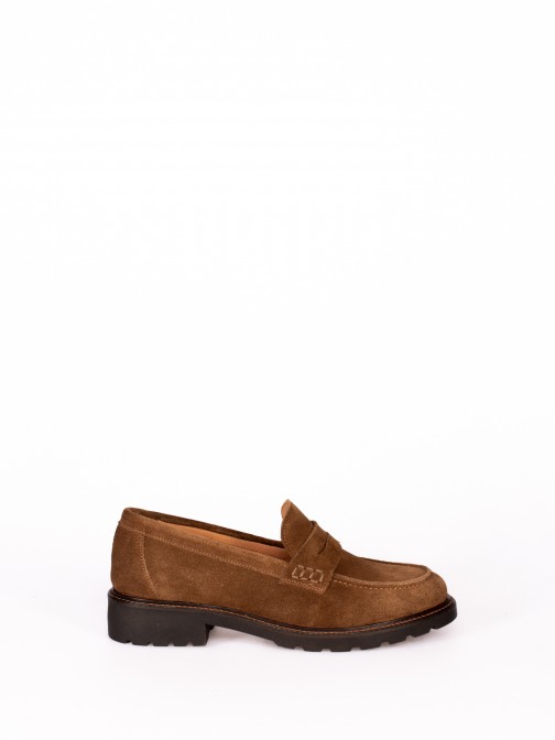 Classic High Sole Suede Loafer