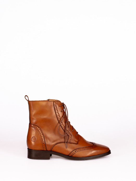 Leather Oxford Boot