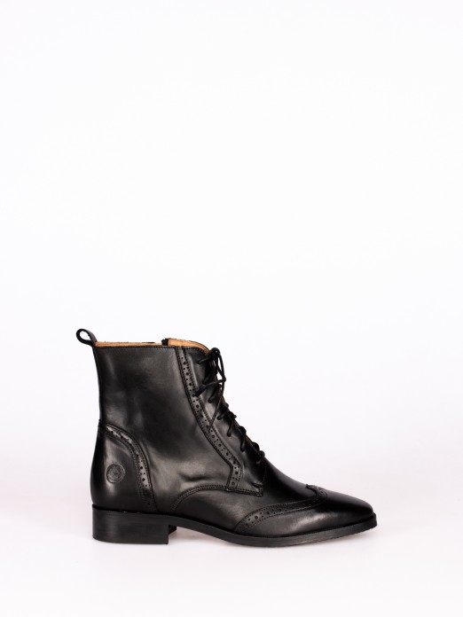 Leather Oxford Boot