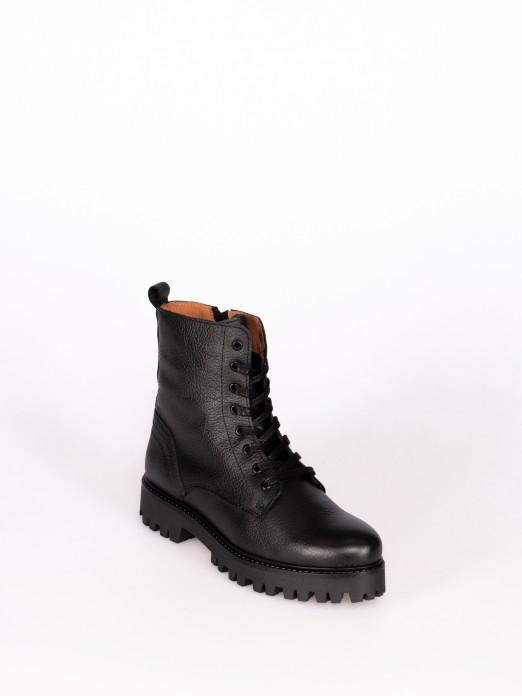 Military Boot in Leather