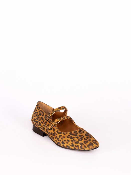 Sapato Mary Jane  Animal Print