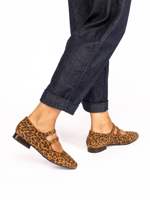 Mary Jane Animal Print Shoes