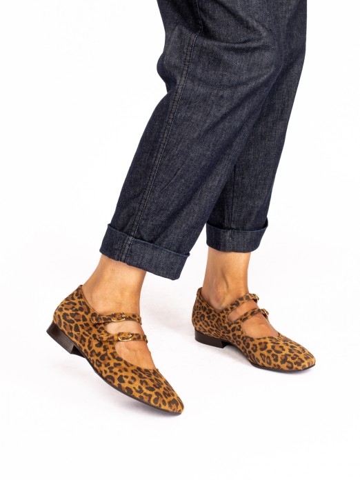 Mary Jane Animal Print Shoes