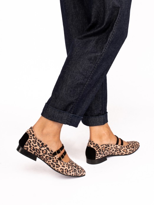 Mary Jane Animal Print Shoes