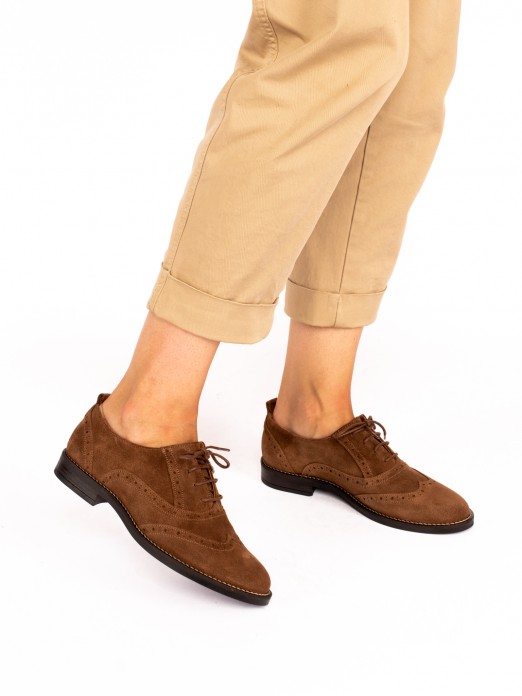 Suede Oxford Shoes