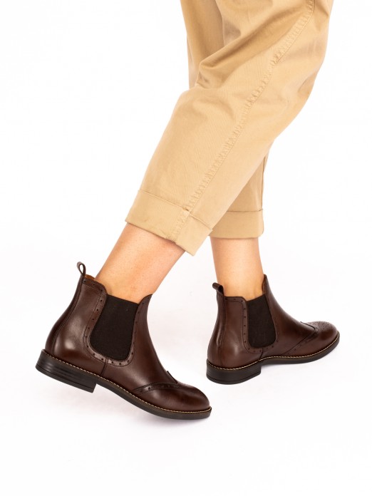 Leather Chelsea Ankle Boots