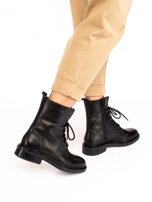 Military Boot in Leather