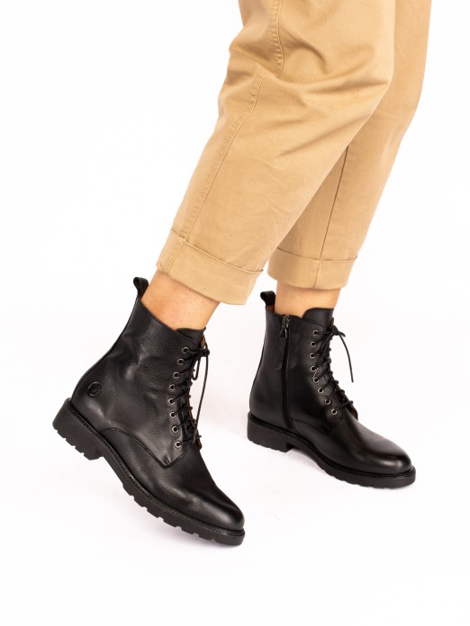 Leather Military Boot