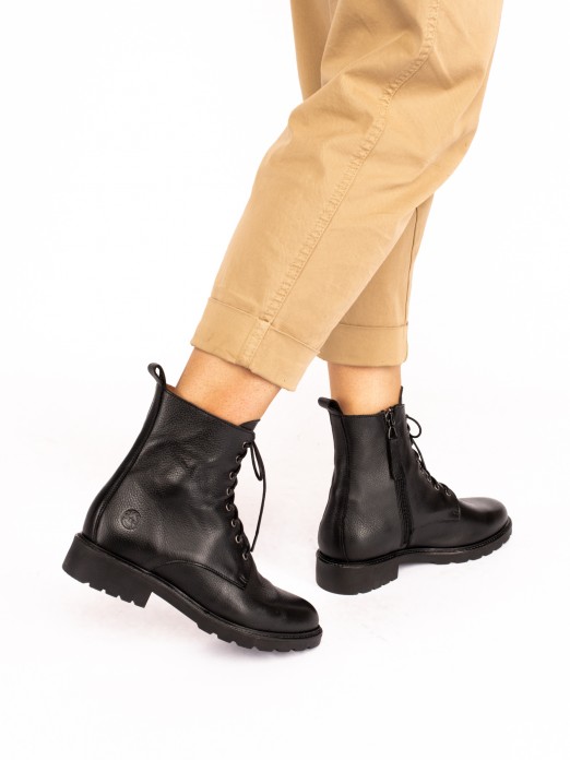 Leather Military Boot