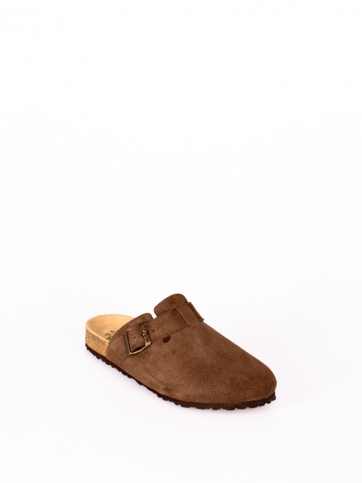 Suede Clogs