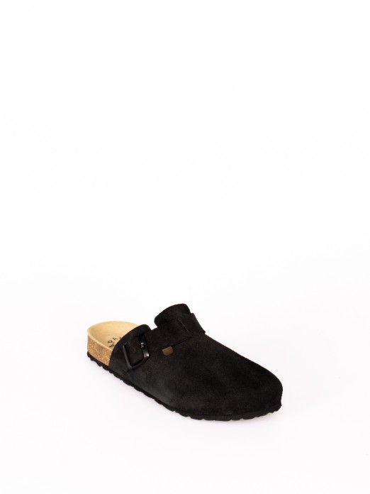 Suede Clogs