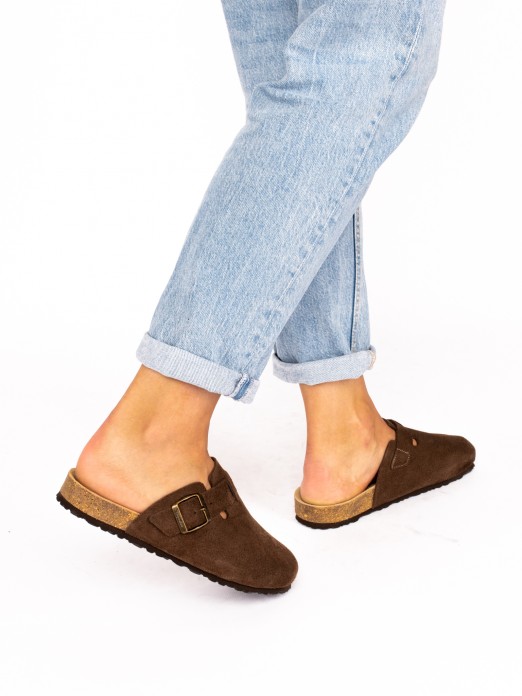 Suede Clogs