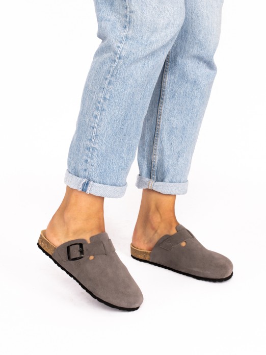 Suede Clogs