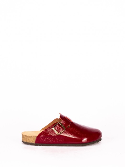 Patent leather clogs on sale