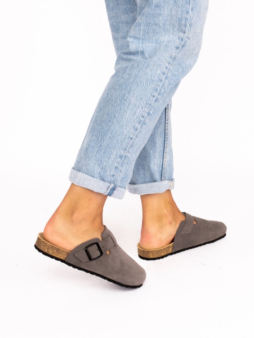 Suede Clogs