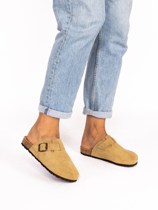 Suede Clogs