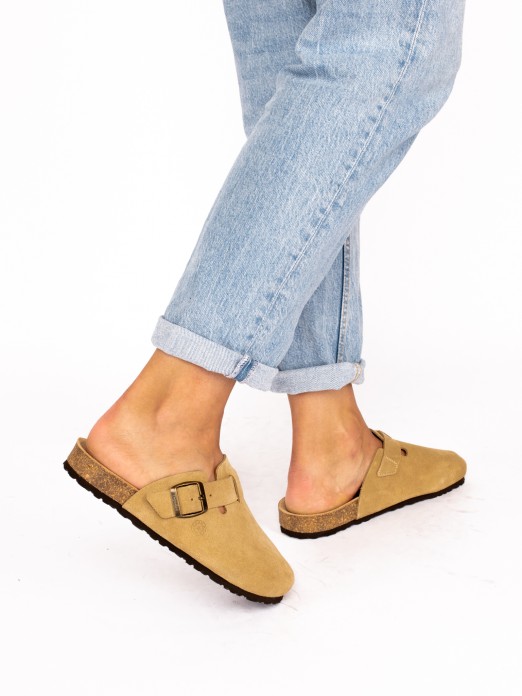 Suede Clogs