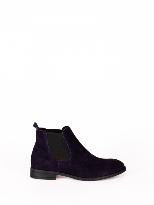 Suede Elastic Ankle Boot