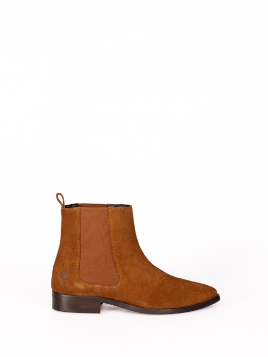 Suede Elastic Ankle Boot