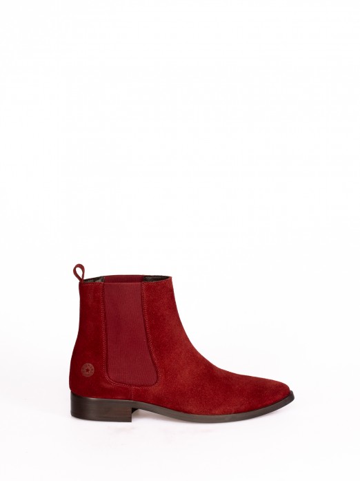 Suede Elastic Ankle Boot