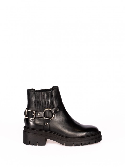 Leather Biker Boot