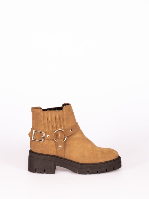 Suede Biker Boot