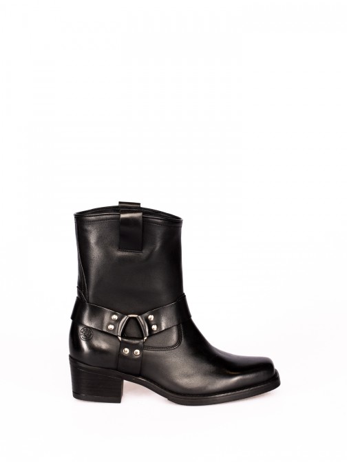 Leather Biker Boot