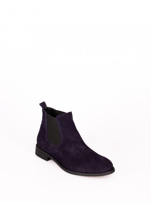 Suede Elastic Ankle Boot